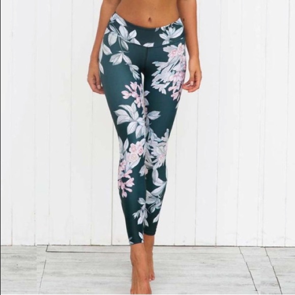 floral print workout leggings